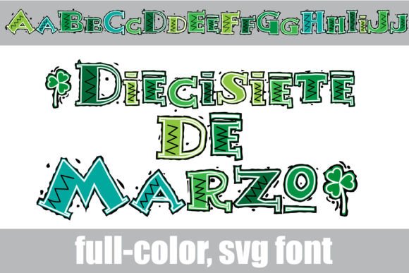 Diecisiete De Marzo: A Festive Font for Vibrant Designs