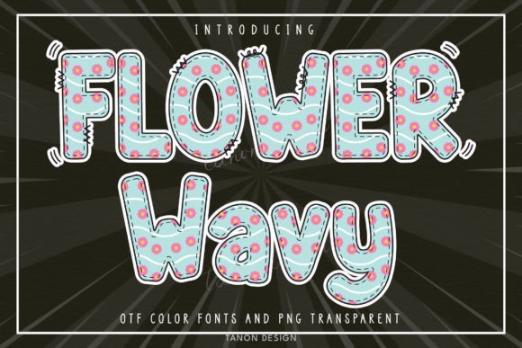 Flower Wavy: A Valentine Font That Brings Modern Romance to Your Designs