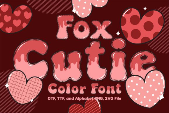 Fox Cutie: Your Go-To Color Font for Heartfelt Designs