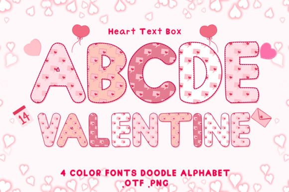 Heart Text Box: Adorable Color Fonts for Your Projects