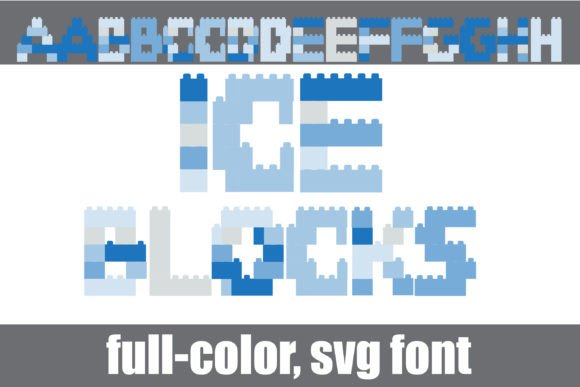 Ice Blocks: A Playful Color Font for Winter Designs