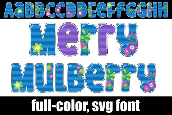 Merry Mulberry: A Full-Color Font with a Floral Heart