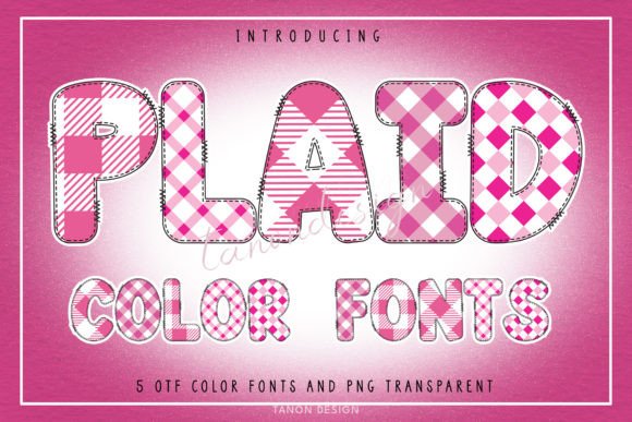 Plaid: The Girly Color Font Collection for Creative Projects