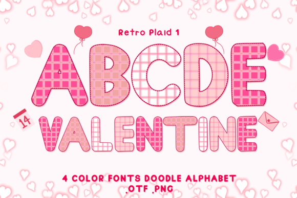 Retro Plaid 1: The Perfect Color Font for Creative Projects