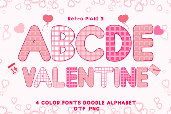Retro Plaid 3: A Bold Color Font for Modern Designers