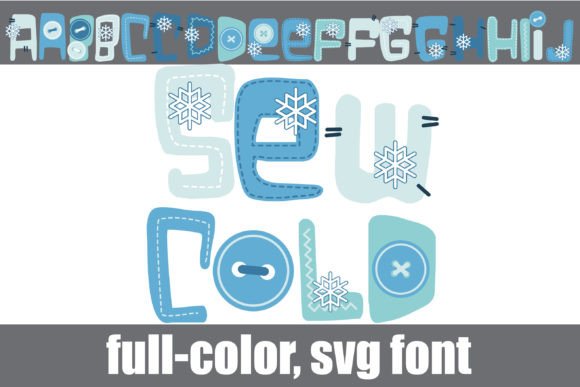 Sew Cold: A Hand-Crafted Font for Chilly, Creative Designs