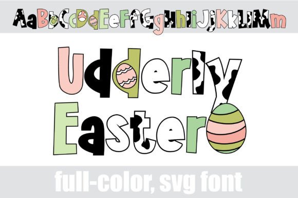 Udderly Easter: A Playful Font for Spring Designs