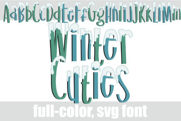 Winter Cuties: A Whimsical Display Font for Festive Designs