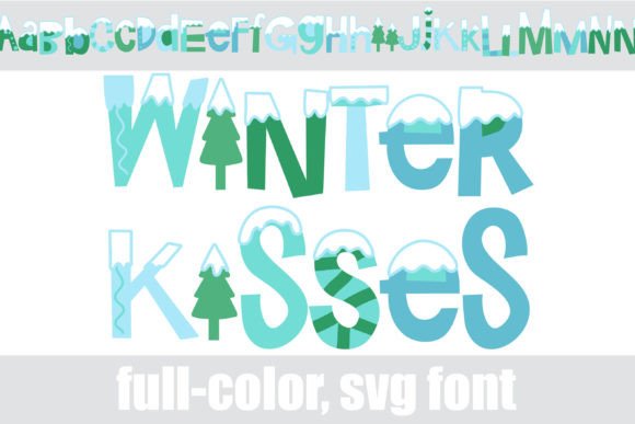 Winter Kisses: A Whimsical Snow-Covered Display Font