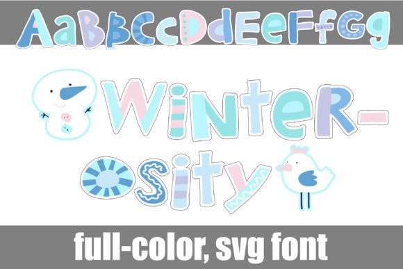 Winter-osity: A Whimsical Display Font for Seasonal Designs