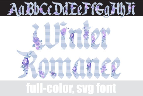 Winter Romance: The Formal Font with a Floral Twist